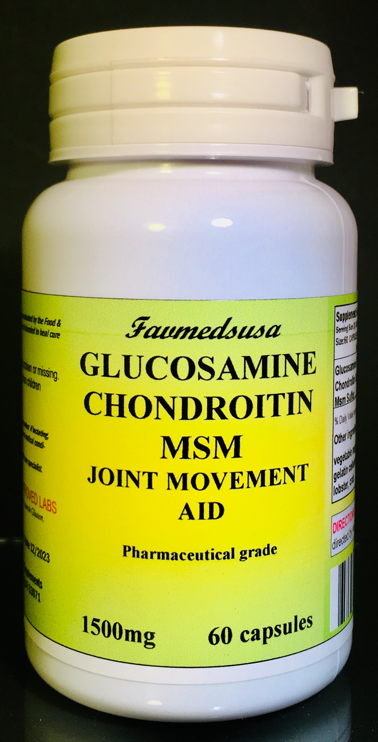 Glucosamine Chondroitin +MSM - 60 capsules